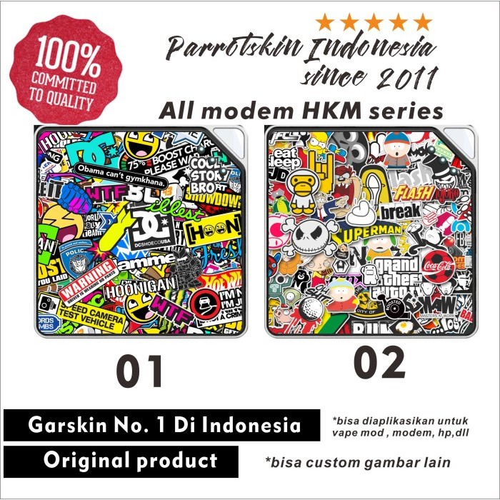 Garskin skin MODEM WIFI MIFI HKM C10 M22 M23 001 Dll sticker jdm bomb by Urbanite store