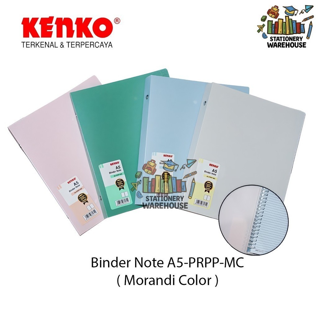 

Binder Note A5 A5-PRPP-MC Morandi Color Buku Tulis KENKO