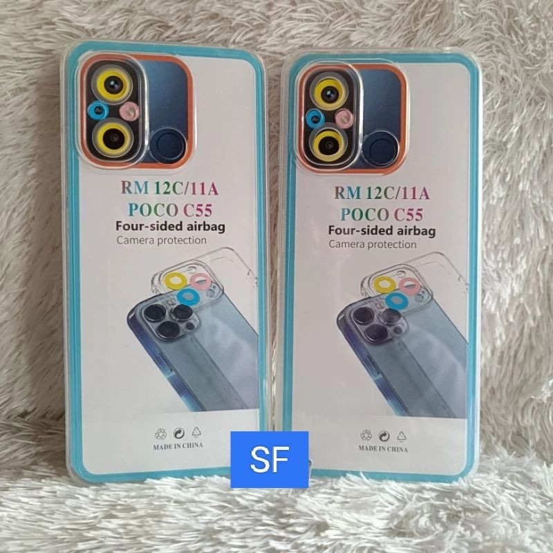 Soft Case Clear XIAOMI REDMI 12C/11A/POCO C55 Casing Silikon Bening transparan Pelindung Belakang Hp