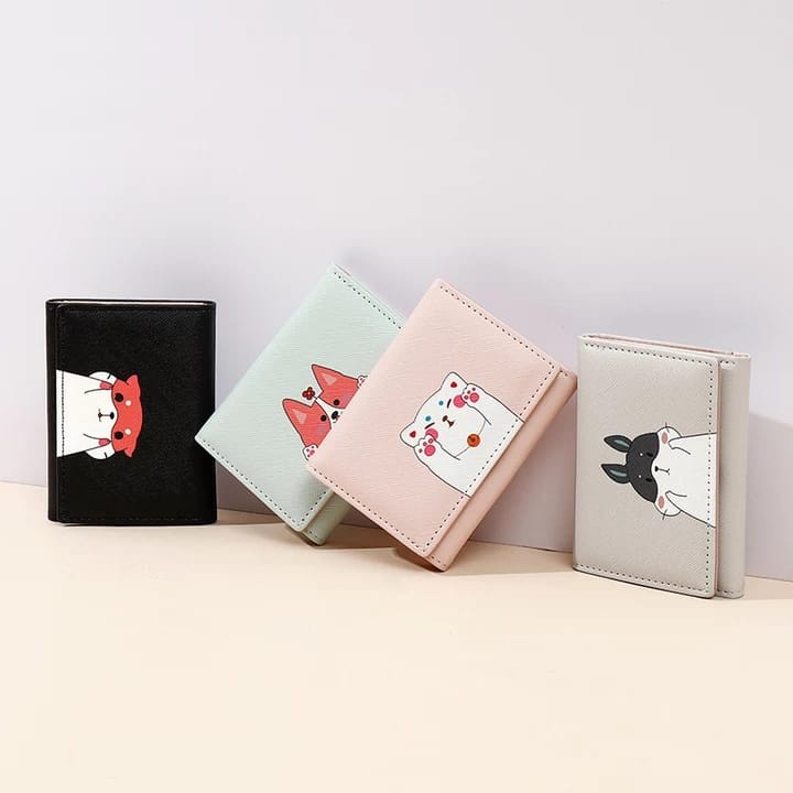 promo terbaru mk dompet lipat cantik motif animal cute fashion wanita dompet kecil wanita cute