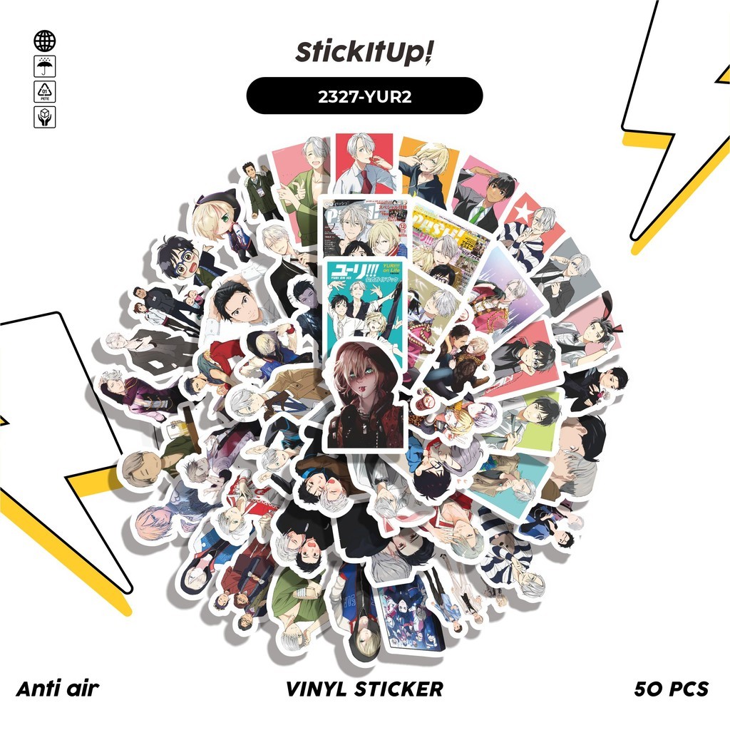 

COD✨ 50 Pcs Stiker ANIME SERIES YURI ON ICE CHAR MIX 02 Lucu Anti Air Untuk Dekorasi Notebook Sepeda Skateboard Handphone DIY
