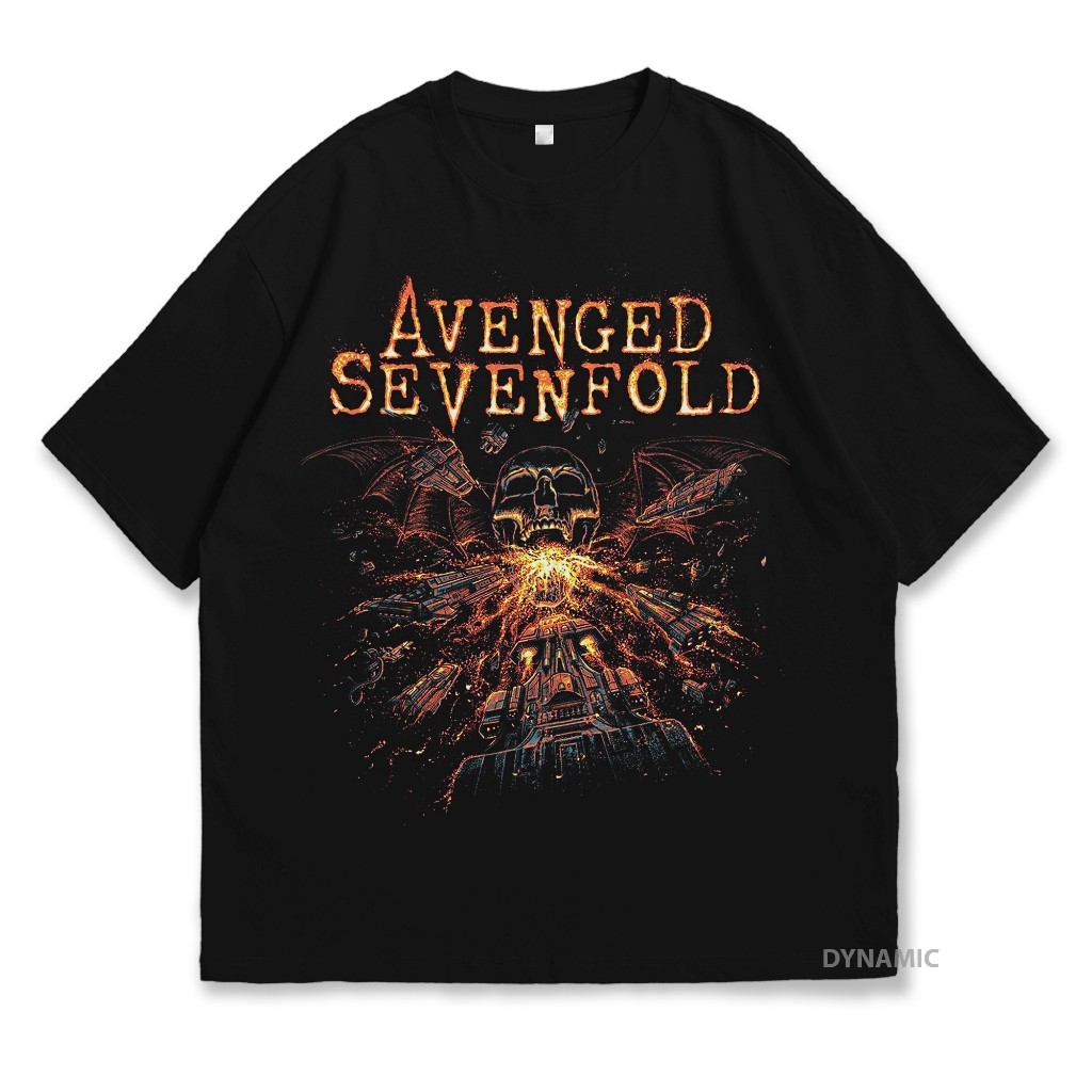 Kaos / Tshirt / Baju Distro Pria Wanita Tema Musik Band Avenged Sevenfold A7X