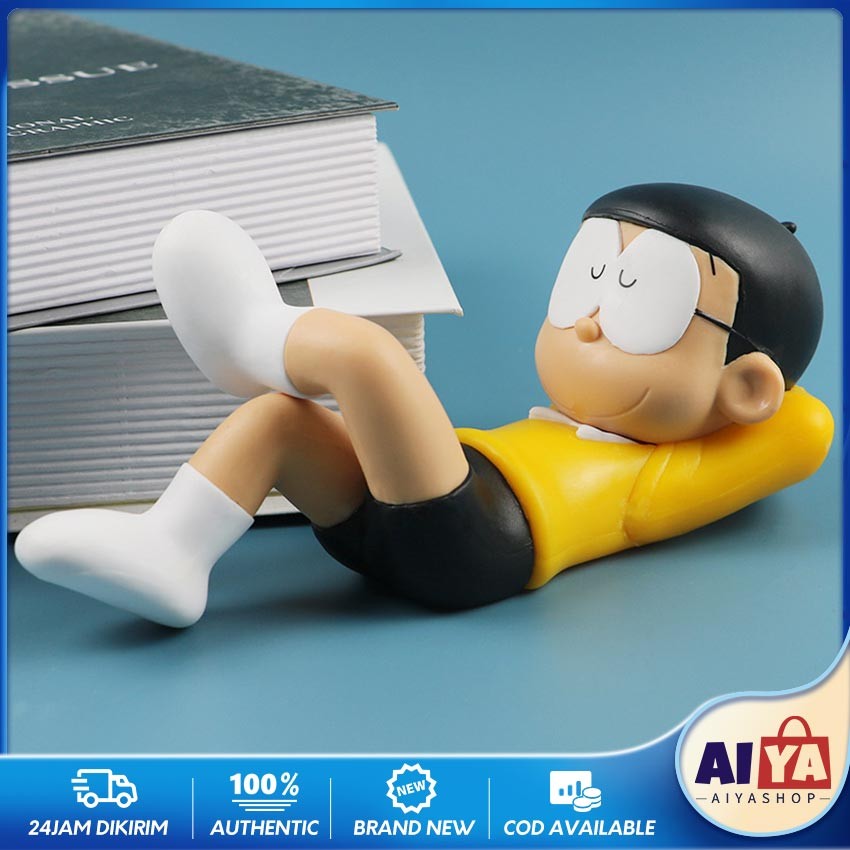 Doraemon Nobita Sleeping Action Figure Pvc Mainan Anak Miniatur Figure Nobita Japan Anime Ornamen De