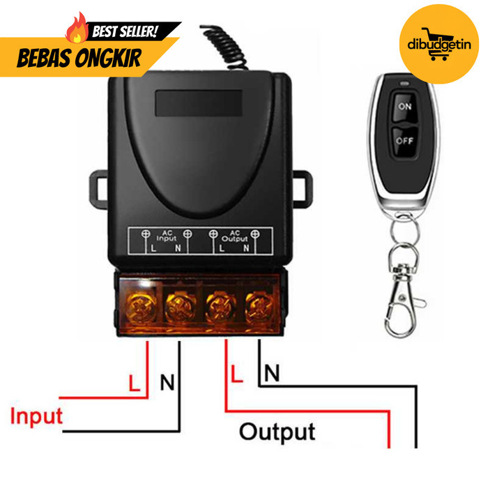 Wireless Relay Switch Remote Control 433 MHz 220V 30A
