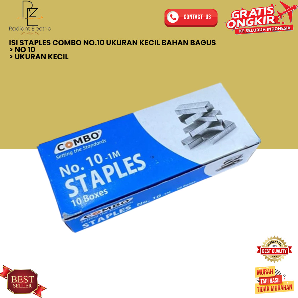 

ISI STAPLES COMBO NO.10 UKURAN KECIL BAHAN BAGUS [RE]