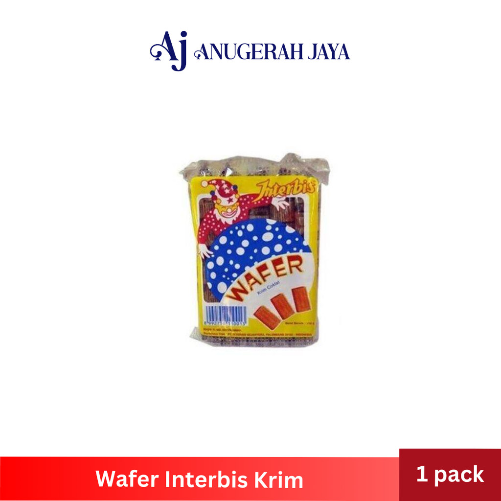 

Wafer Interbis krim coklat badut