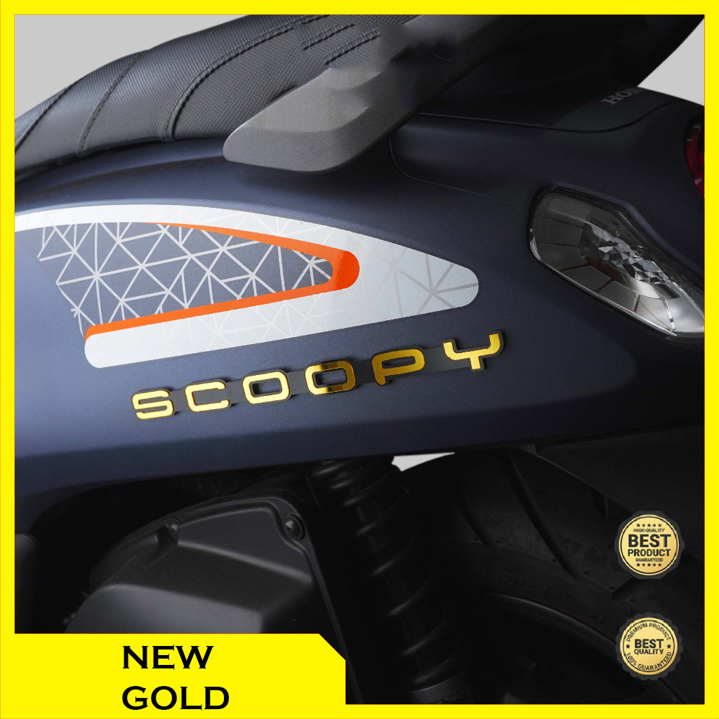 TERMURAH Emblem SCOOPY Logo Scoopy Tulisan Scoopy Timbul 3D Stiker timbul SCOOPY 2018 SCOOPY 2021 SC