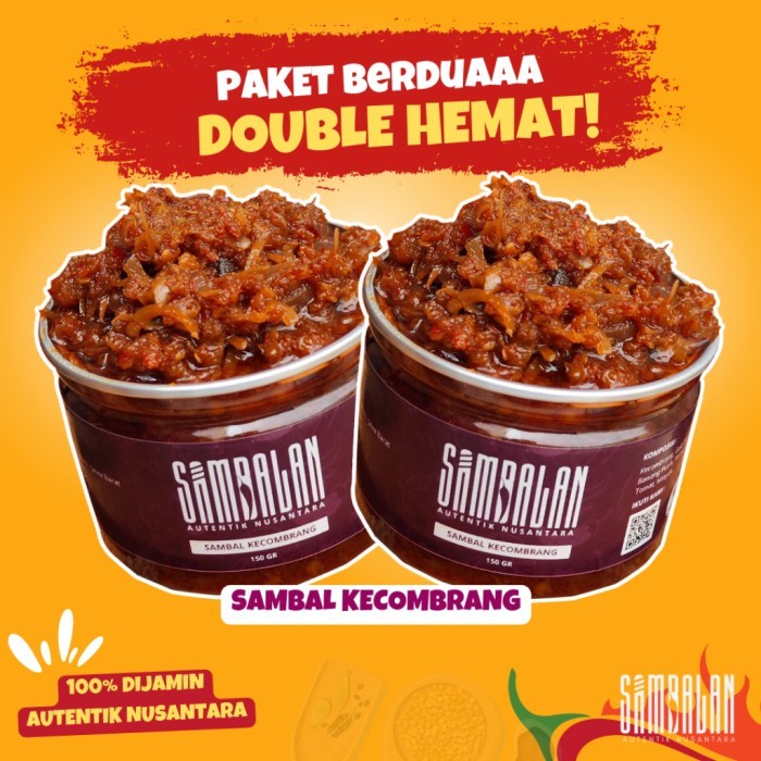 

[BEST]Promo Sambalan Paket Hemat Berdua - 2x Sambal Kecombrang [ 150gr ]