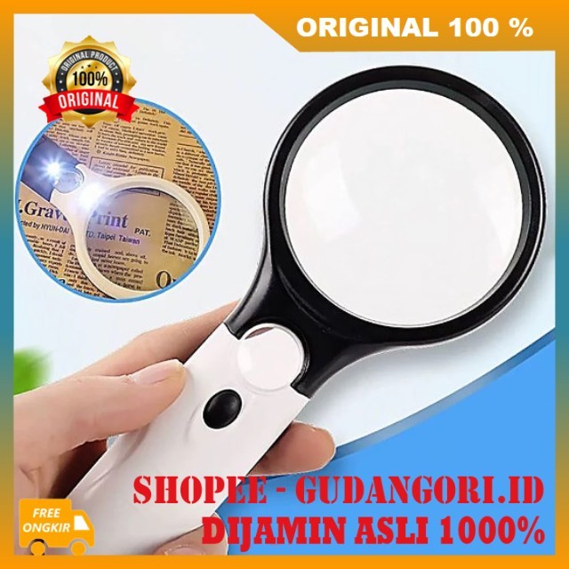 

Kaca Pembesar LED Kaca Pembesar Portable Kaca Pembesar untuk Baca Kaca Pembesar Lampu LED Baca ORIGINAL