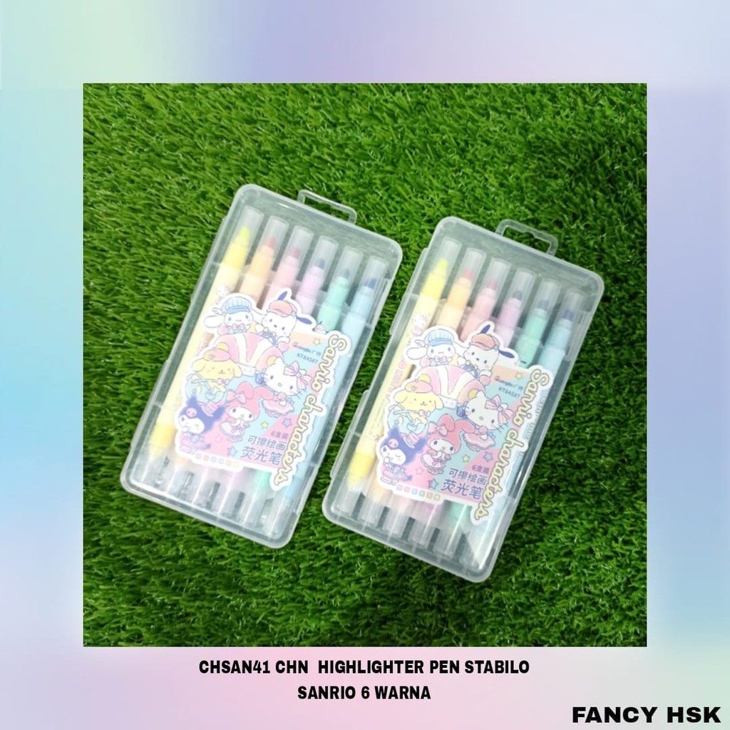 

CHN HIGHLIGHTER PEN STABILO SANRIO 6 WARNA CHSAN41