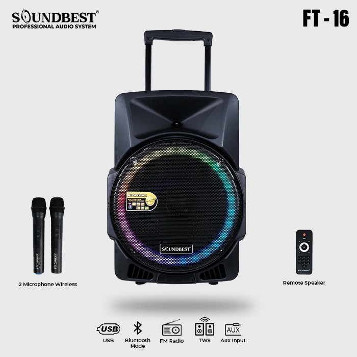 AGEN SPEAKER PORTABLE SOUNDBEST FT-16