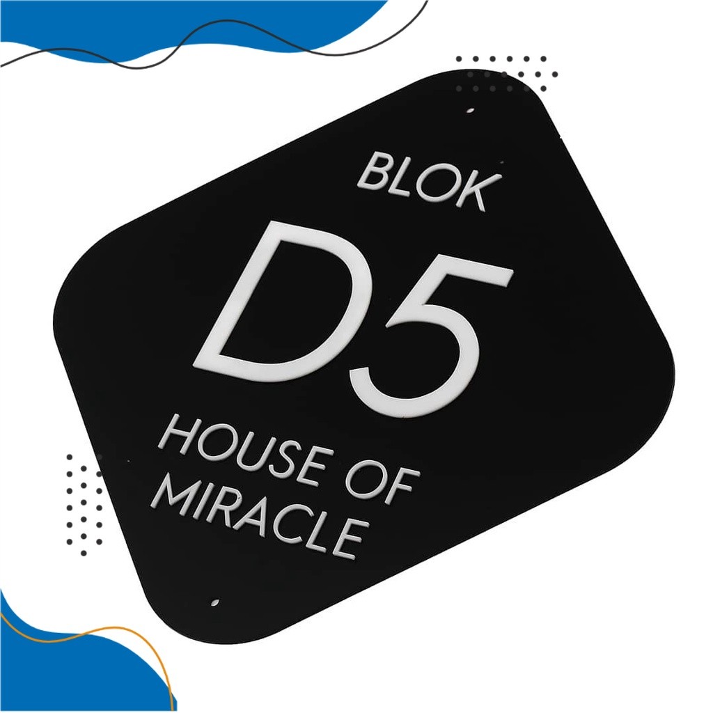 NOMOR RUMAH PAPAN ALAMAT NO RUMAH CUSTOM PAPAN NOMOR RUMAH