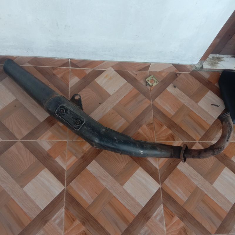 knalpot rxz 5 speed rd125 LC Muffler silincer mufler exhaust exos klasik Thailand Malaysia full blac