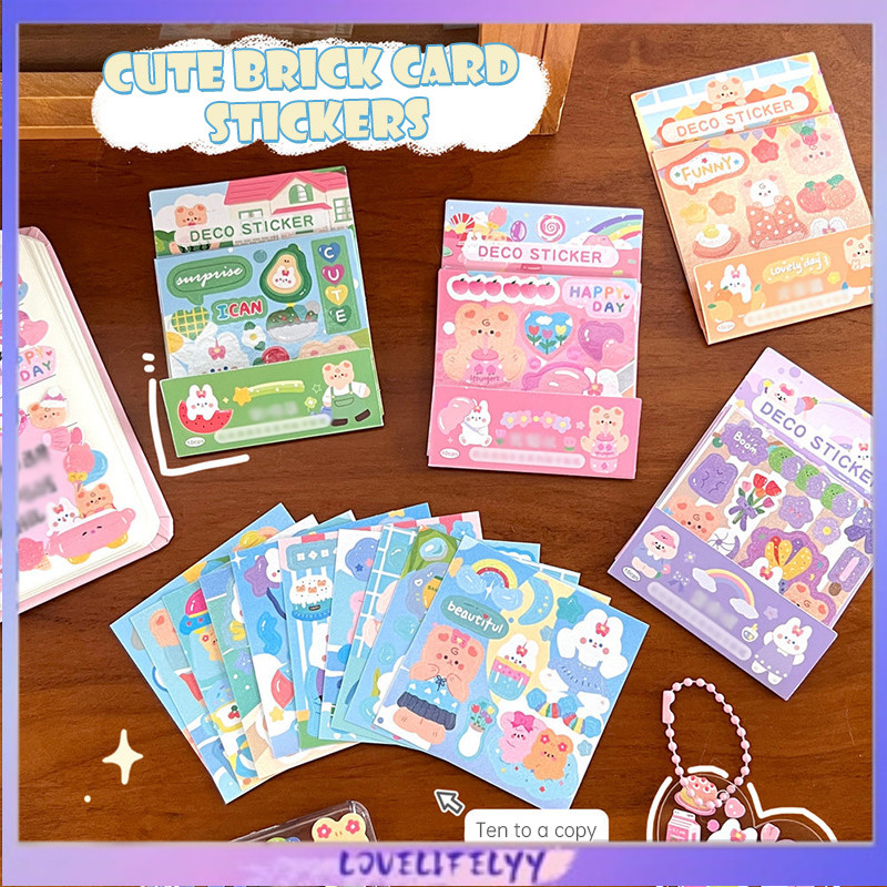 

Stiker Gaya Lucu Dekoratif Buku Besar Dekoratif Kartun Hewan Berkedip Film