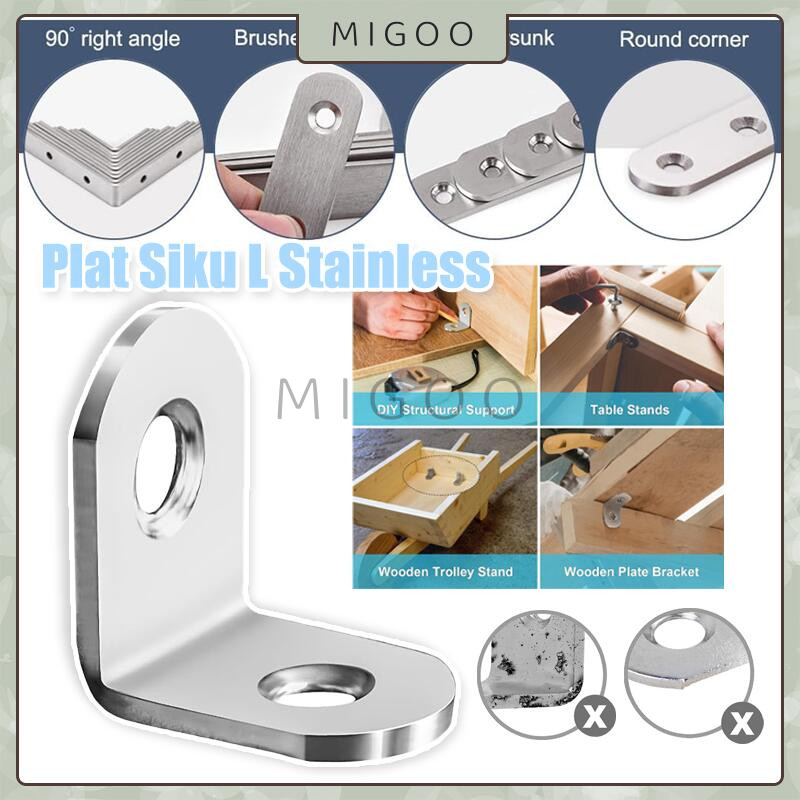 Ambalan L Plat Siku / Plat Siku L Besi / Dinding Stainless Steel Siku L Penahan