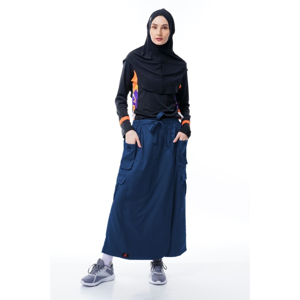 MURAH✨ - Rok celana rania rocella ukuran (S-M &amp;amp; L-XL) - Denim Blue, S-M