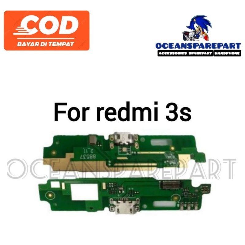 BOARD PAPAN CAS KONEKTOR CONEKTOR CHARGER XIAOMI REDMI 3S PLUG IN MIC ORIGINAL