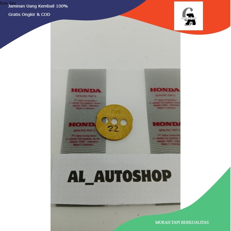 Koin coin throttle body ukuran 22mm honda Beat fi Genio Scoopy fi Spacy fi Original