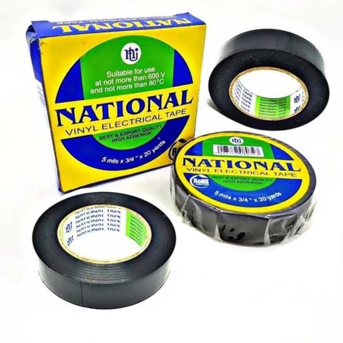 

ISOLASI Listrik NATIONAL Solasi Kabel Nasional PVC Original