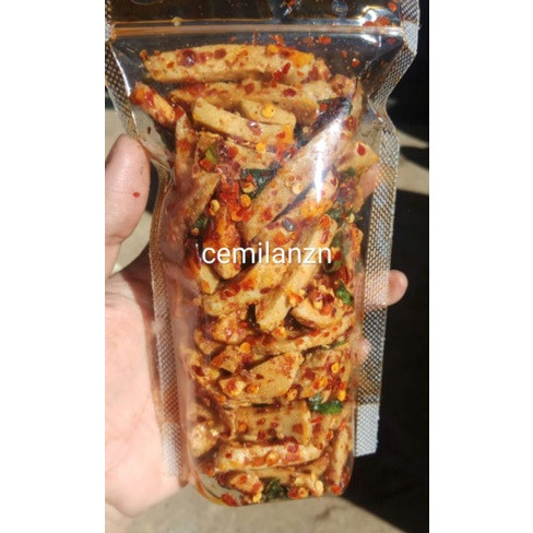 

Basreng pedas cemilan baso goreng daun jeruk isi 100gram