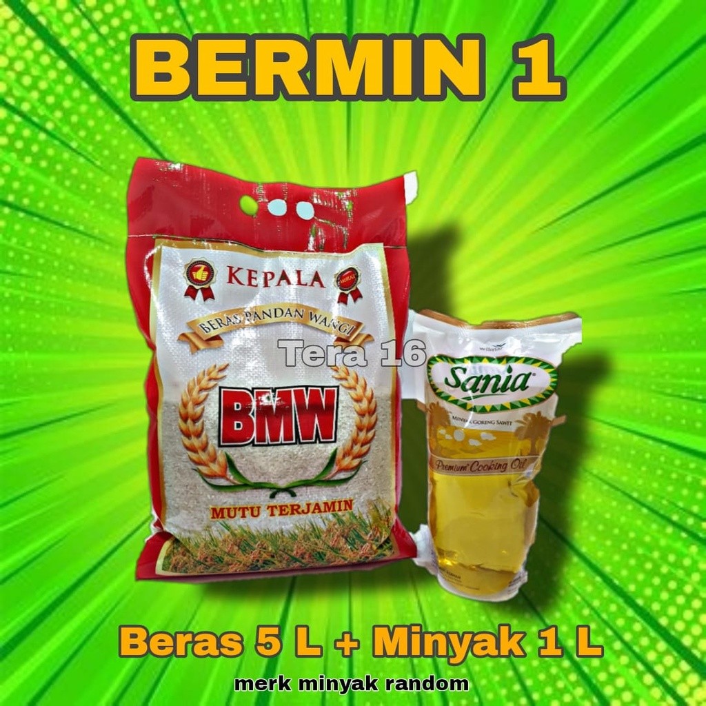 

bermin 1 / paket sembako / beras /minyak