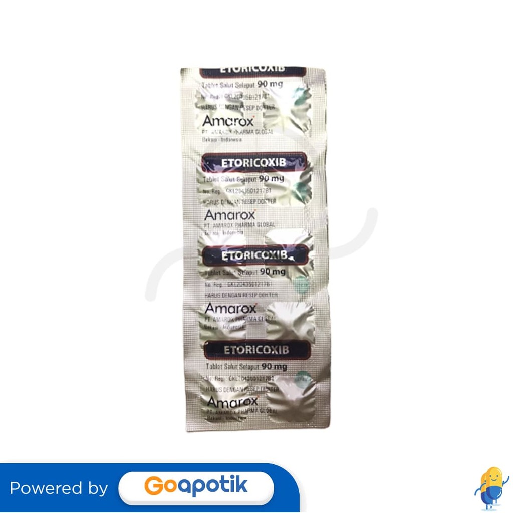 Etoricoxib Amarox 90 Mg Strip 10 Tablet