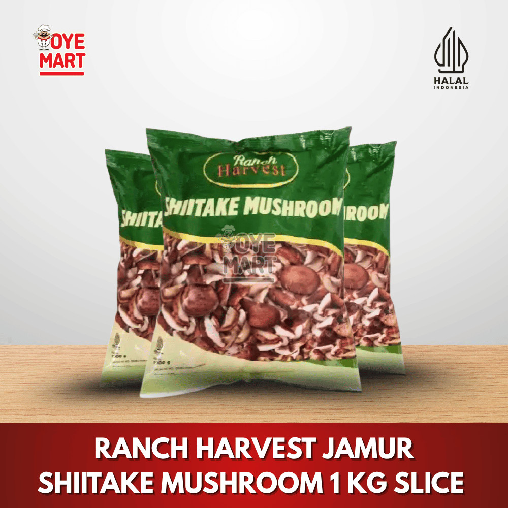

RANCH HARVEST JAMUR SHIITAKE MUSHROOM 1 KG SLICE