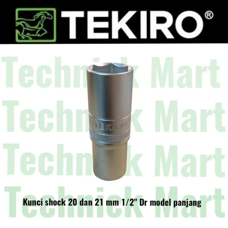 TEKIRO deep wall mata kunci shock 21 mm 20 mm 1/2" Dr model panjang