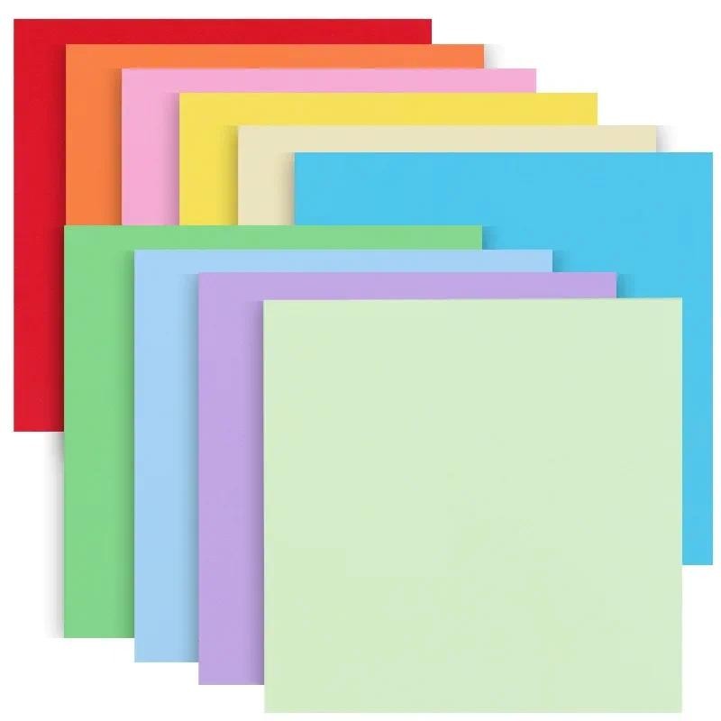 

100pcs Origami Square Paper Double Sided Folding Lucky Wish Paper Crane Craft Paper DIY Arts Crafting Colorful Scrapbooking