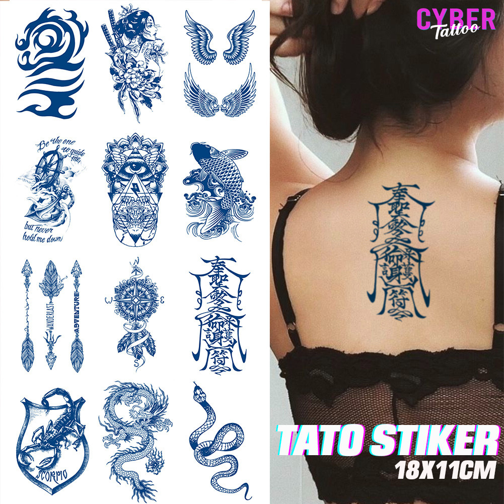 Cyber Tato Fruit Ink Serie GZ Temporary Semi Permanen Tatto Tahan lama 18x11CM