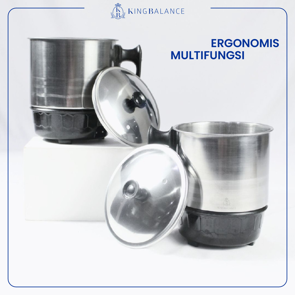 HOT DEALS King Balance Teko Listrik Pemanas Stainless Steel 400 Watt BPA Free Mug Elektrik Low Watt