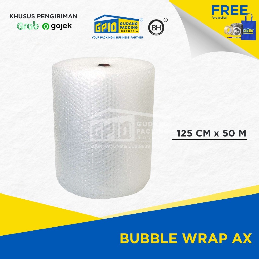 

(GOSEND/GRAB) Bubble Wrap Jumbo/ AX / Jengkol 50 m