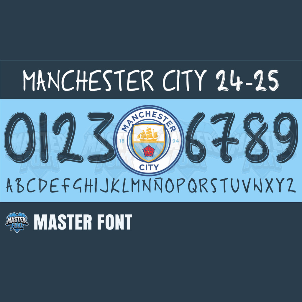 Nameset Jersey - Manchester City 2024
