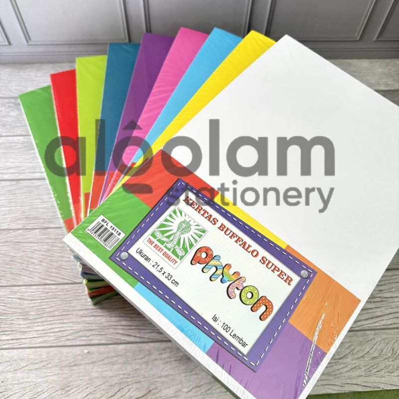 

SATU PACK ( 100 LEMBAR ) Kertas Buffalo Kertas Bufalo Phyton 150Gsm lengkap