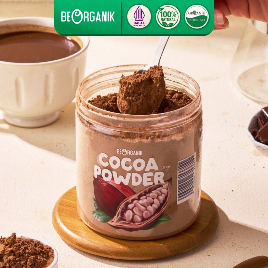

New Pure Chocolate Cocoa Powder 100% / Bubuk Coklat Beorganik 220 gram Terlaris