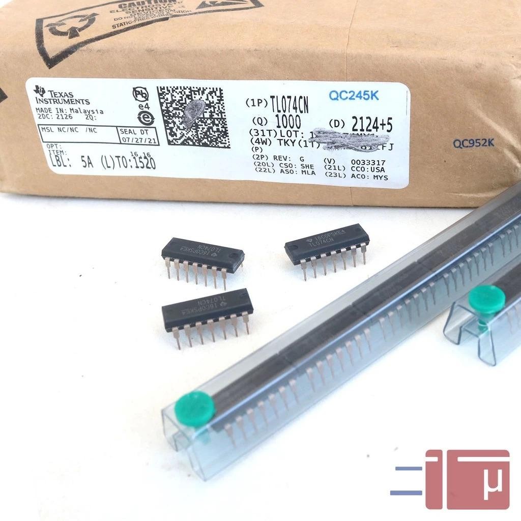 IC TL 074 / TL 074CN / TL074CN Original Texas Instruments Berkualitas Tinggi