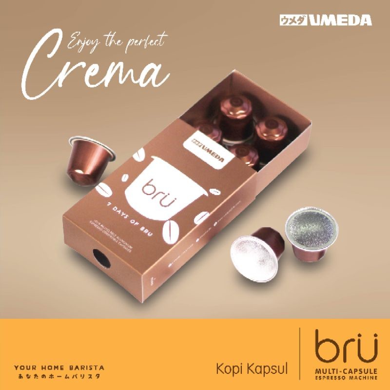 

JAMIN MURAH !!!Umeda Bru Coffee Capsules / Kopi Kapsul / Nespresso Compatible(BISA LANGSUNG ORDER)
