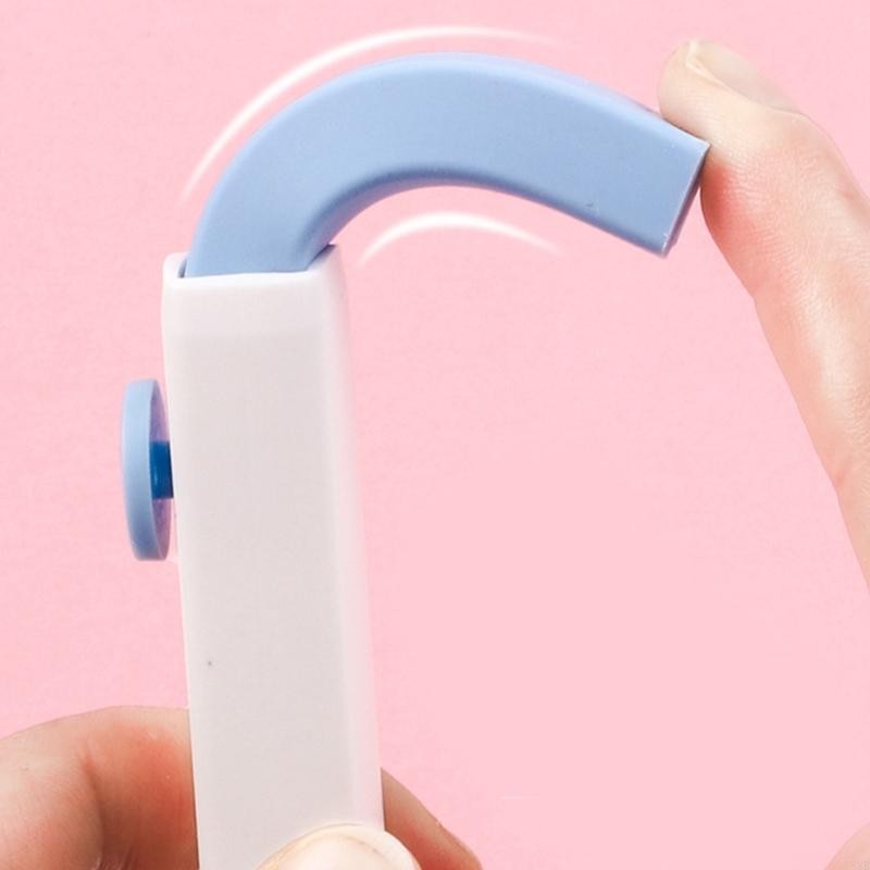 

Y88B Retractable Eraser with 4 Eraser Refills Refillable Sliding Pencil Eraser Easy Erasing Rubber Eraser for Writing Drawing