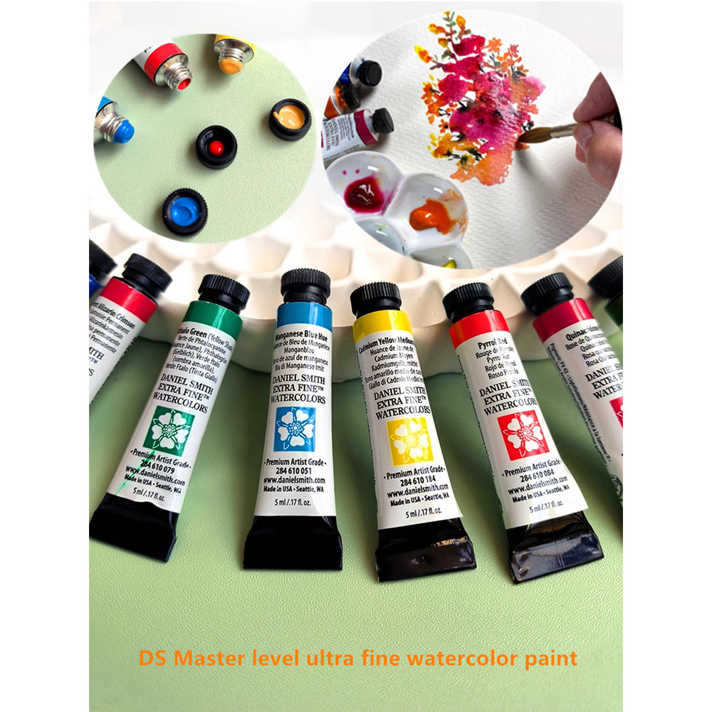 

DS Master Ultra Fine Watercolor Pigment Pearl /Fluorescent Series 5ml Single Tubular Mineral Raw Material Art Painting Supplies