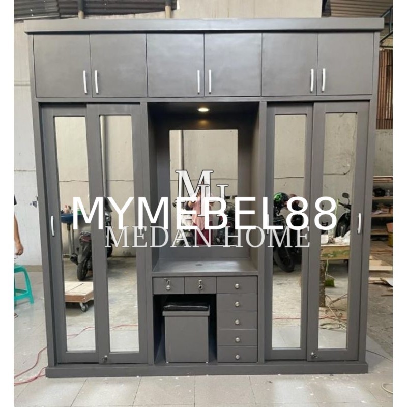 [MYMEBEL88] PROMO Lemari Pakaian Tempah Modern