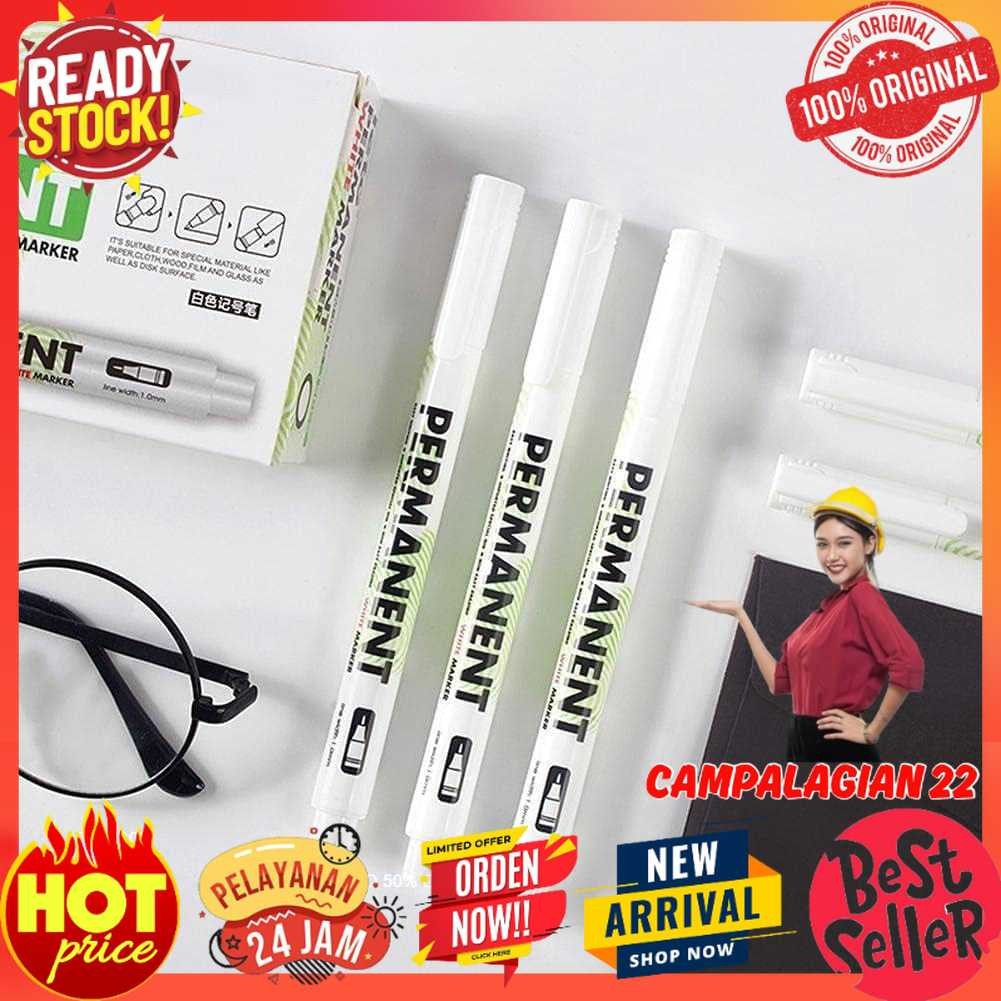 

LIT-ONTNMA Spidol Ban Permanen Oil Based Marker Waterproof 1mm 1PCS - L-580