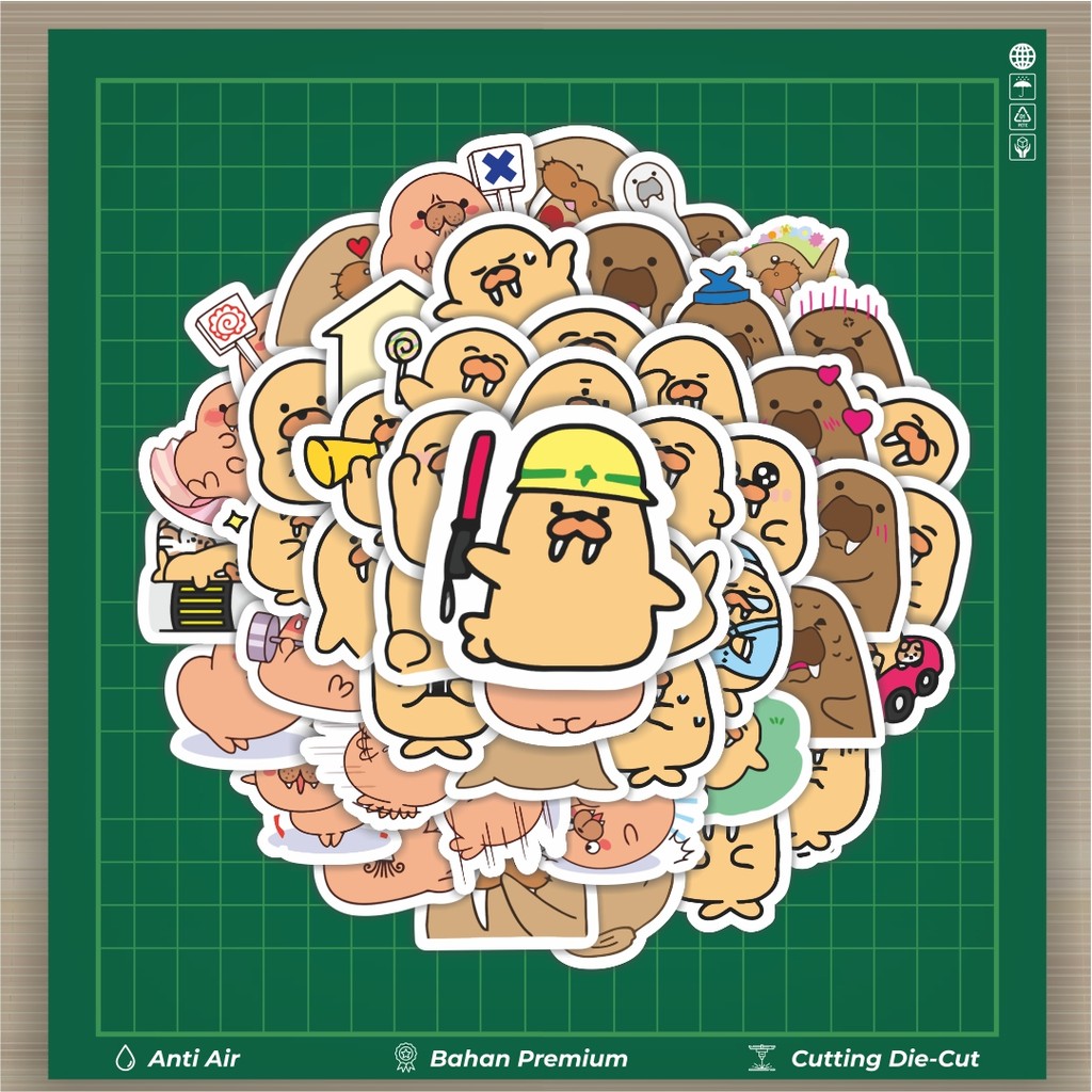 

HOT 50 PCS STIKER Sticker Hewan Walrus Stiker Fashion Cars Decal Dingin Kartu Album Custom Vinyl Anti Air- Sticker Aesthetic Buku Journal Koper Casing HP Tablet Laptop Helm Motor Botol Minum