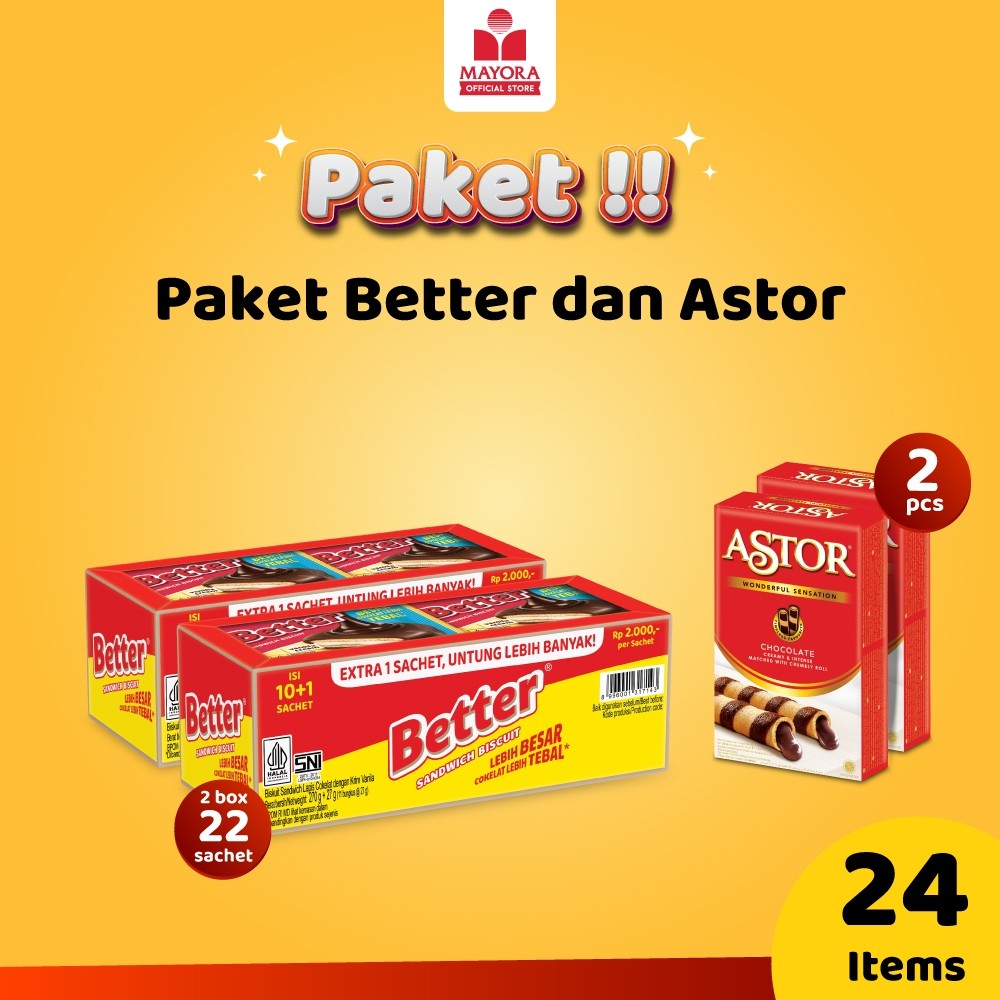 

Paket Biskuit Better dan Wafer Astor