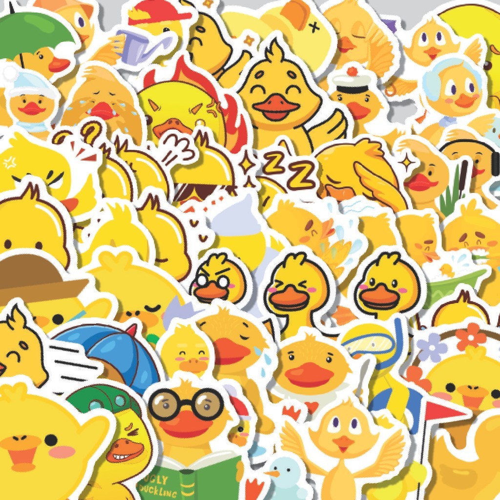 

Stiker Cutting Pack Stiker Hewan Bebek Isi 100Pcs Series Aesthetic Lucu Keren Untuk Koper Bahan Vynil