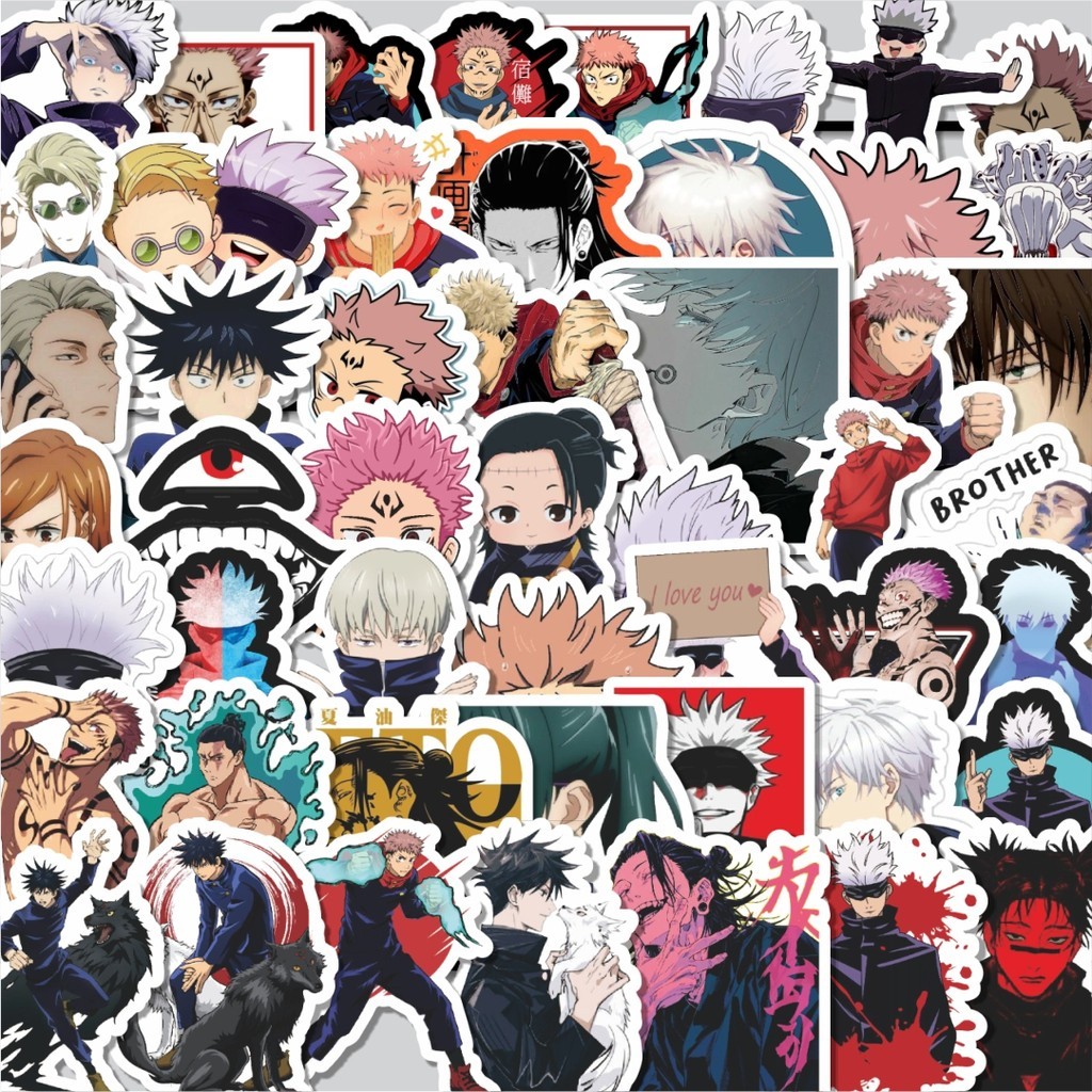 

Stiker Cutting Pack Stiker Anime Jujutsu Kaisen Versi 1 Isi 100Pcs Series Aesthetic Lucu Keren Untuk Koper Bahan Vynil