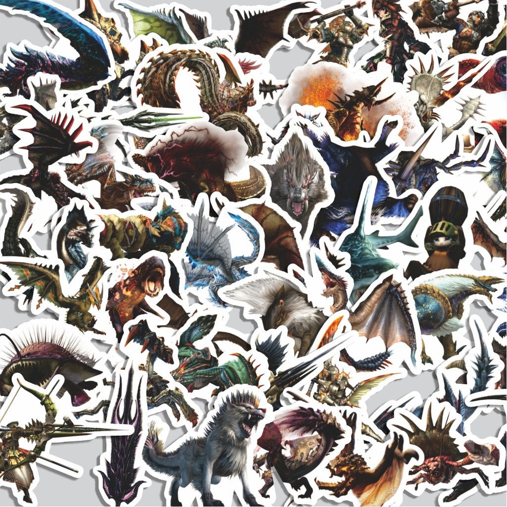

Stiker Cutting Pack Stiker Monster dan Karakter Fantasy Isi 100Pcs Series Aesthetic Lucu Keren Untuk Koper Bahan Vynil