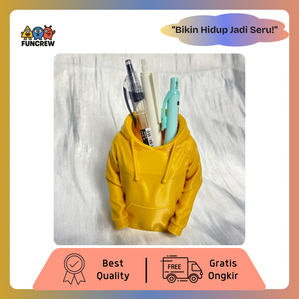 

[FUNCREW] Tempat Pulpen Hoodie Lucu 3D Print – Barang Unik Limited, Wajib Koleksi!