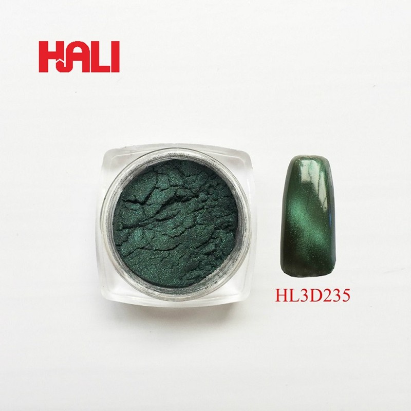 

3D magnetic pigment,3D color powder,3D effect pigment powder for DIY decorations,1lot=10gram HL3D235 dark green