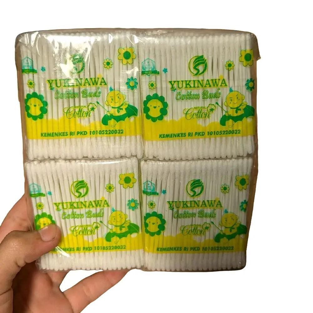 12 pak cotton bud yukinawa isi 100 dewasa Dan bayi Brush telinga