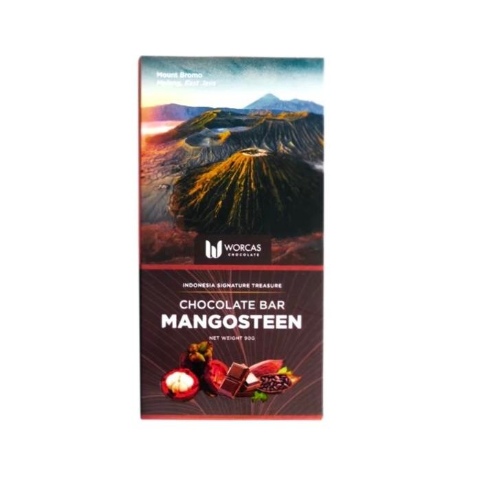 

Worcas chocolate bar mangosteen 90gr